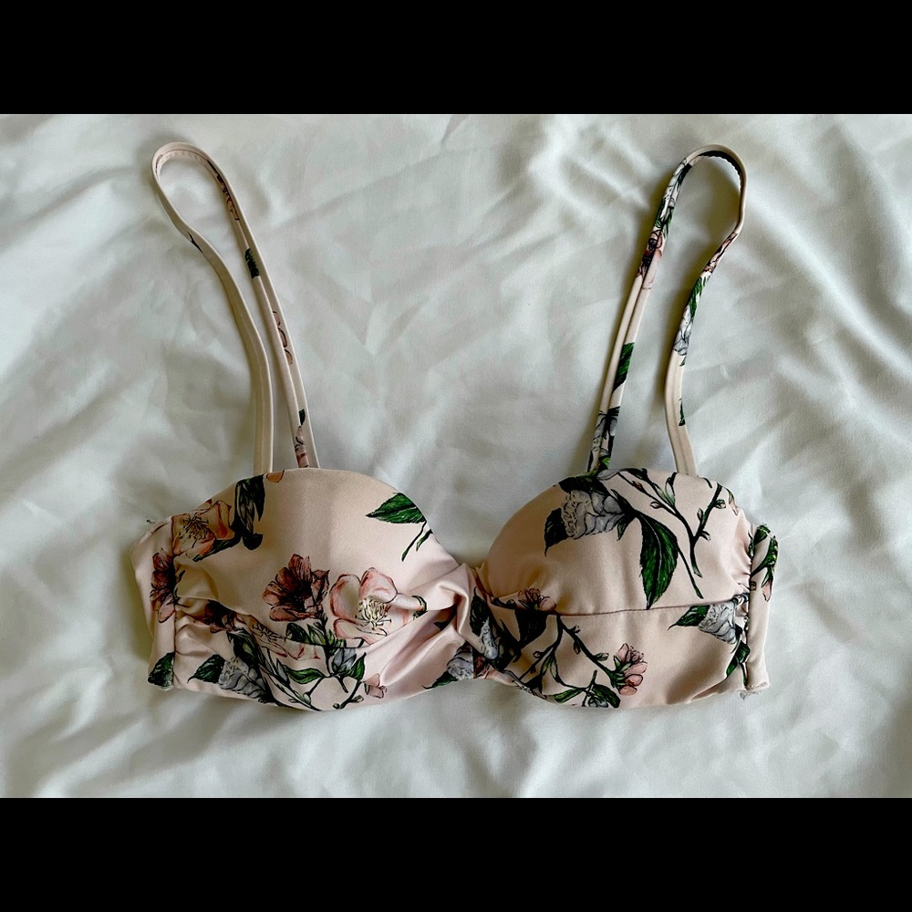 Floral H&M bikini bra